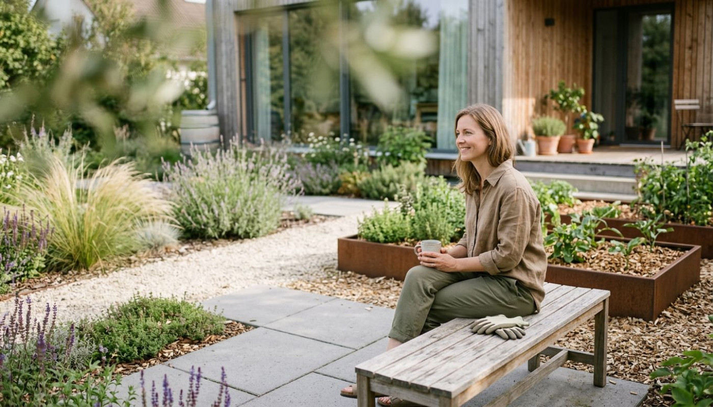 Was bedeutet minimalistische gartengestaltung für die nachhaltigkeit?